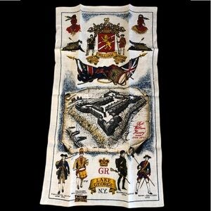 Fort William Henry Vintage Kay Dee Linen Tea Towel